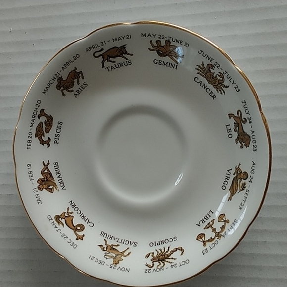 Regal Bone China Other - Royal Bone China "Signs of the Zodiac" Saucer Made in England